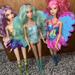 Lot of 3 Barbie Fairies